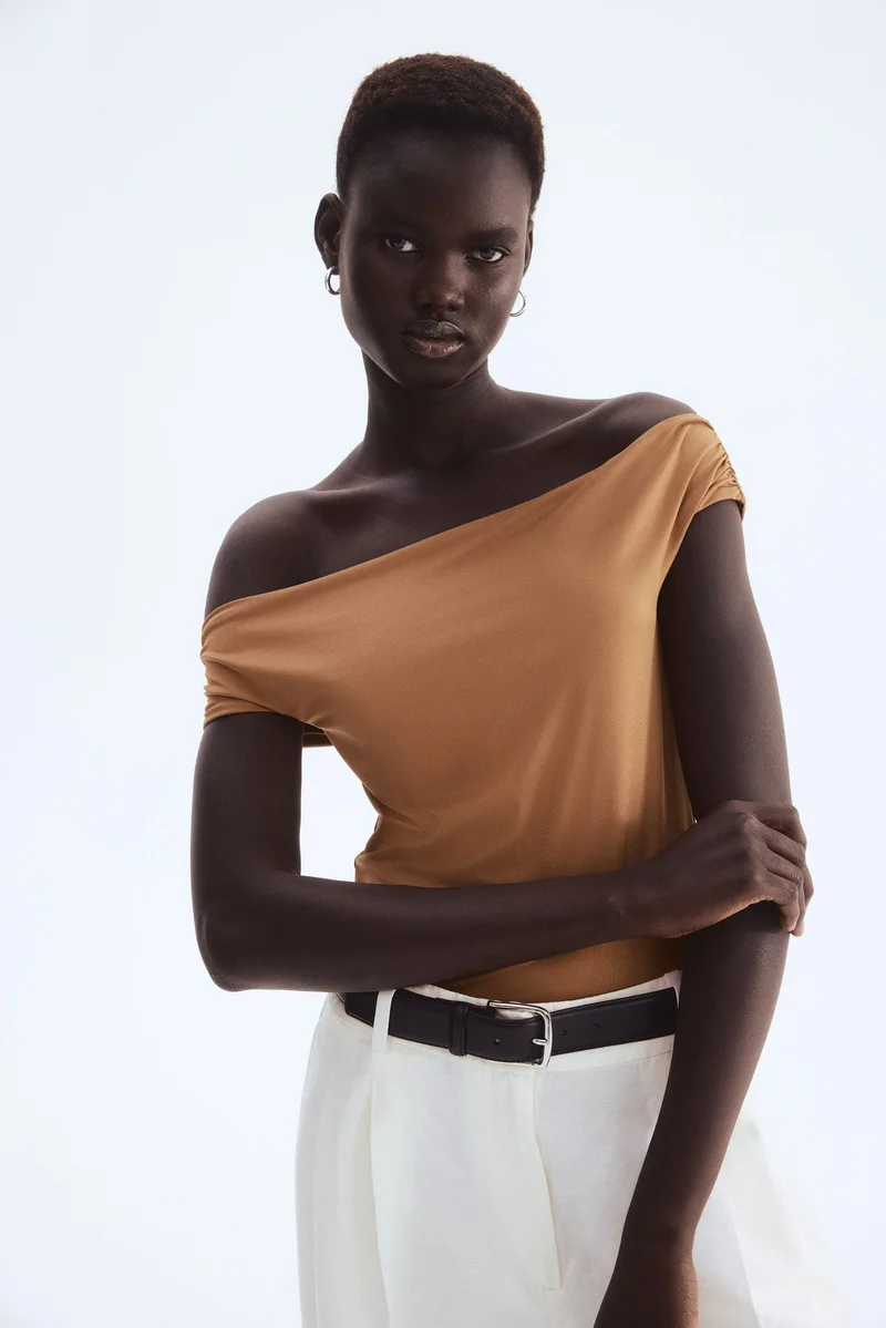H&M Draped off-the-shoulder top
